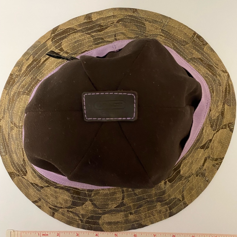 Authentic Coach bucket hat in bronze color - Picture 6 of 7